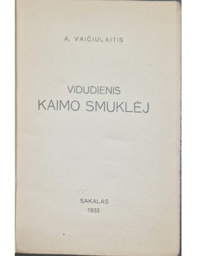 Vidudienis kaimo smuklėje 