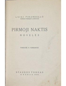 Pirmoji naktis