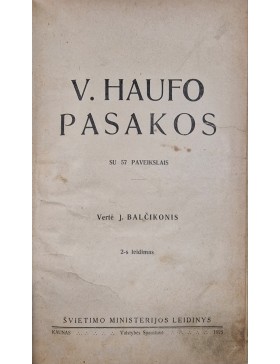 V. Haufo pasakos 