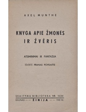 Knyga apie žmones ir žvėris