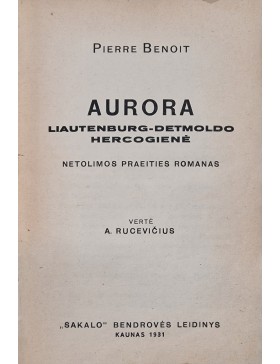 Aurora Liautenburg- Detmoldo hercogienė