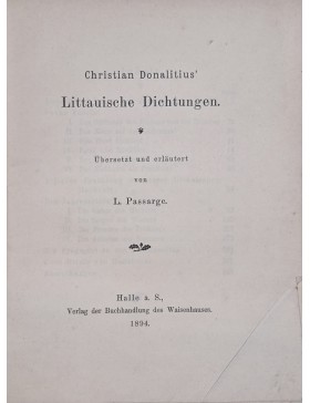 Littauische Dichtungen