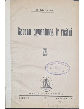 Barono gyvenimas ir raštai 