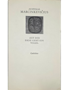 Auf der Erde geht ein Vogel