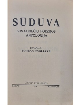 Sūduva. Suvalkiečių poezijos antologija