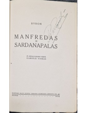 Manfredas ir Sardanapalas