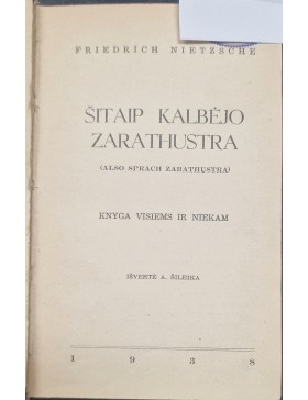 Šitaip kalbėjo Zarathustra