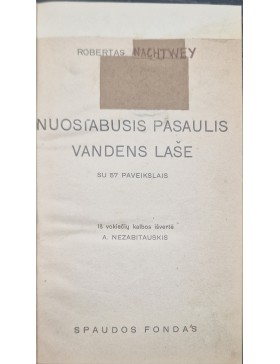 Nuostabusis pasaulis vandens laše