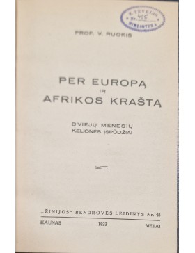 Per Europą ir Afrikos kraštą