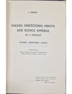 Vakarų krikščionių mintys apie Romos imperiją iki V amžiaus