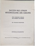 Skizzen aus Litauen Weissrussland und Kurland