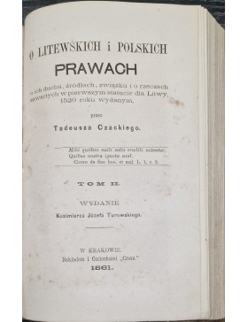 O litewskich i polskich prawach...