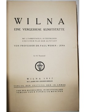 Wilna eine vergessene kunststatte