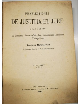 Praelectiones de justitia et jure