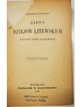 Zarys dziejow Litewskich