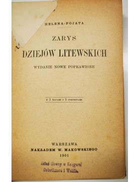 Zarys dziejow Litewskich