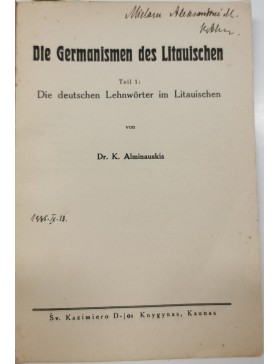 Die Germanismen des Litauischen 