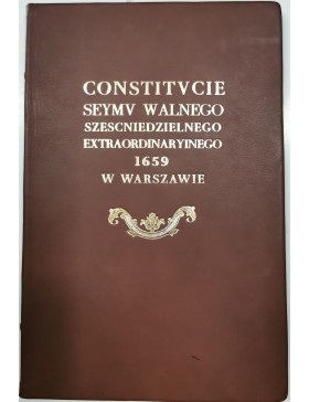 Constitucie Seym u Walnego szescniedzielnego Extra ordynaryiniego