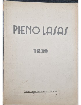 Pieno lašas 1939 m.