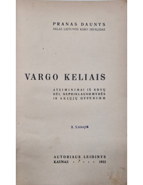Vargo keliais