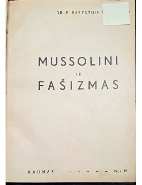 Mussolini ir fašizmas