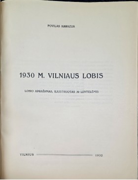 1930 m. Vilniaus lobis 