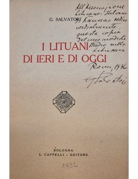 I Lituani di ieri e di oggi