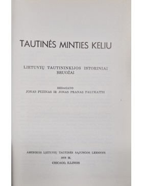 Tautinės minties keliu 
