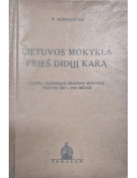 Lietuvos mokykla prieš didįjį karą 
