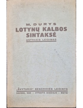 Lotynų kalbos sintaksė