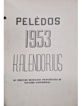 1953 Pelėdos kalendorius