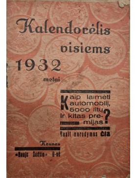 Kalendorius visiems 1932 metams