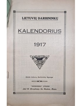 Lietuvių darbininkų kalendorius 1917 m. 