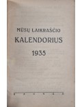 Mūsų laikraščio kalendorius 1935 m. 