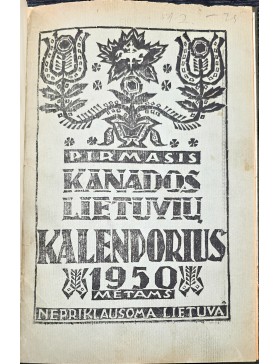 Pirmasis Kanados Lietuvių kalendorius  1950 metams