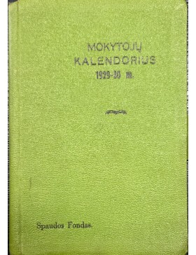 Mokytojų kalendorius 1929-30 m. 