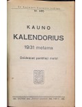 Kauno kalendorius 1931 metams.