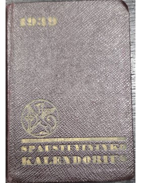 Spaustuvininko kalendorius 1939 m. 