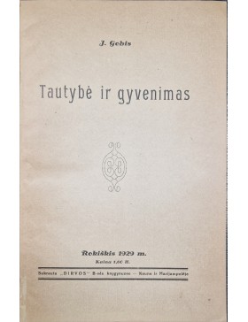Tautybė ir gyvenimas