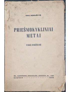Priešmokykliniai metai vaikų darželyje