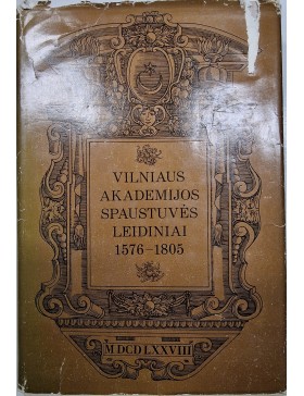 Vilniaus akademijos spaustuvės leidiniai 1576-1805