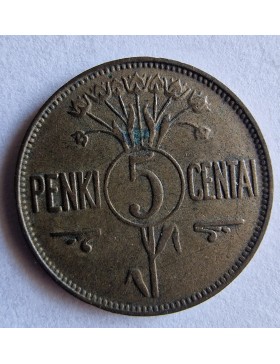 Lietuva 5 centai, 1925 m. 