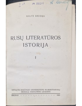 Rusų literatūros istorija 