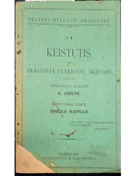 Keistutis. Tragedija 5 aktuose. 