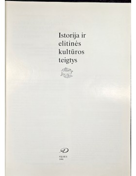 Istorija ir elitinės kultūros teigtys