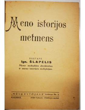 Meno istorijos metmens