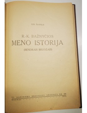 R.- K. bažnyčios meno istorija