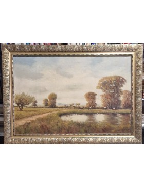 Peizažas su karvėmis 