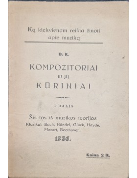 Ką kiekvienam reikia žinoti apie muziką. Kompozitoriai ir jų kūriniai.