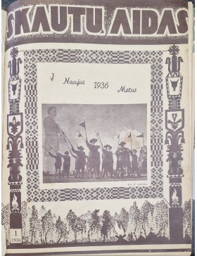 Skautų Aidas 1936 m. komplektas